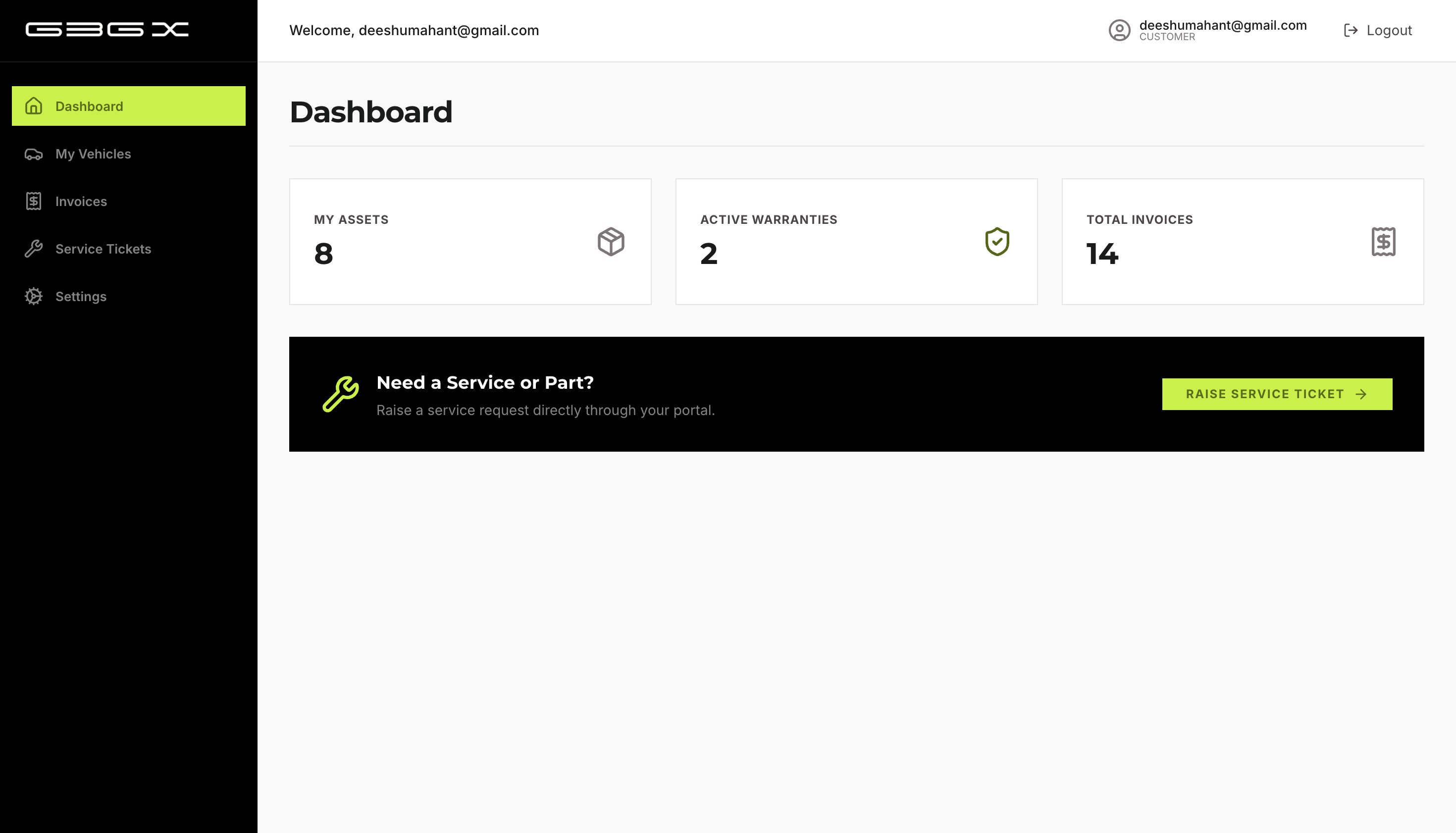 5.2-A — Customer dashboard