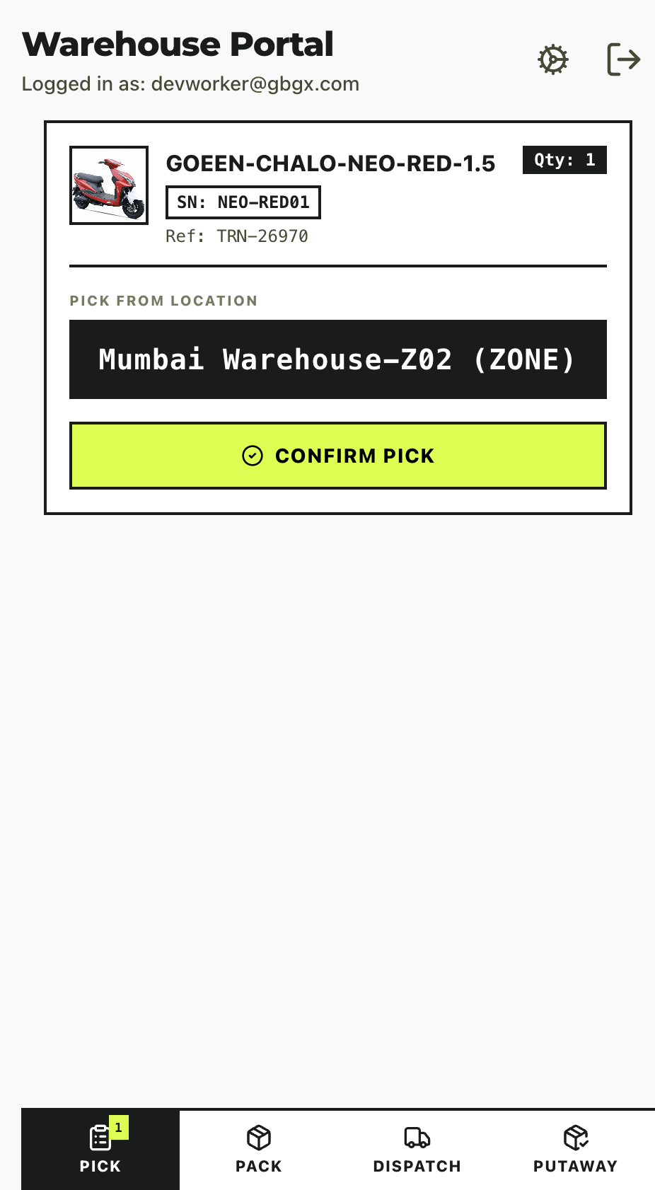 5.1-A — Employee Portal Pick tab
