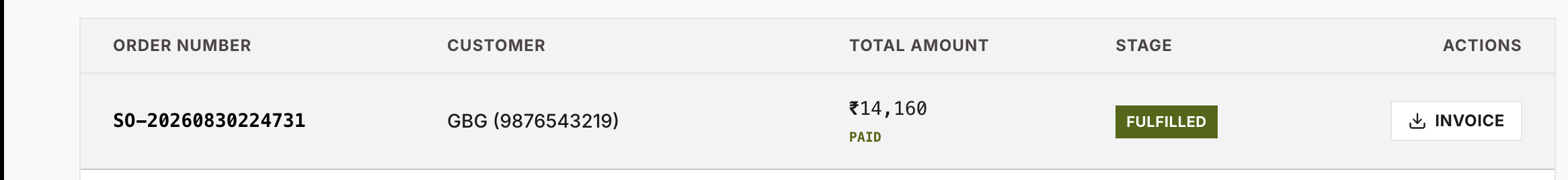 4.1-E — Delivered order with invoice and warranty