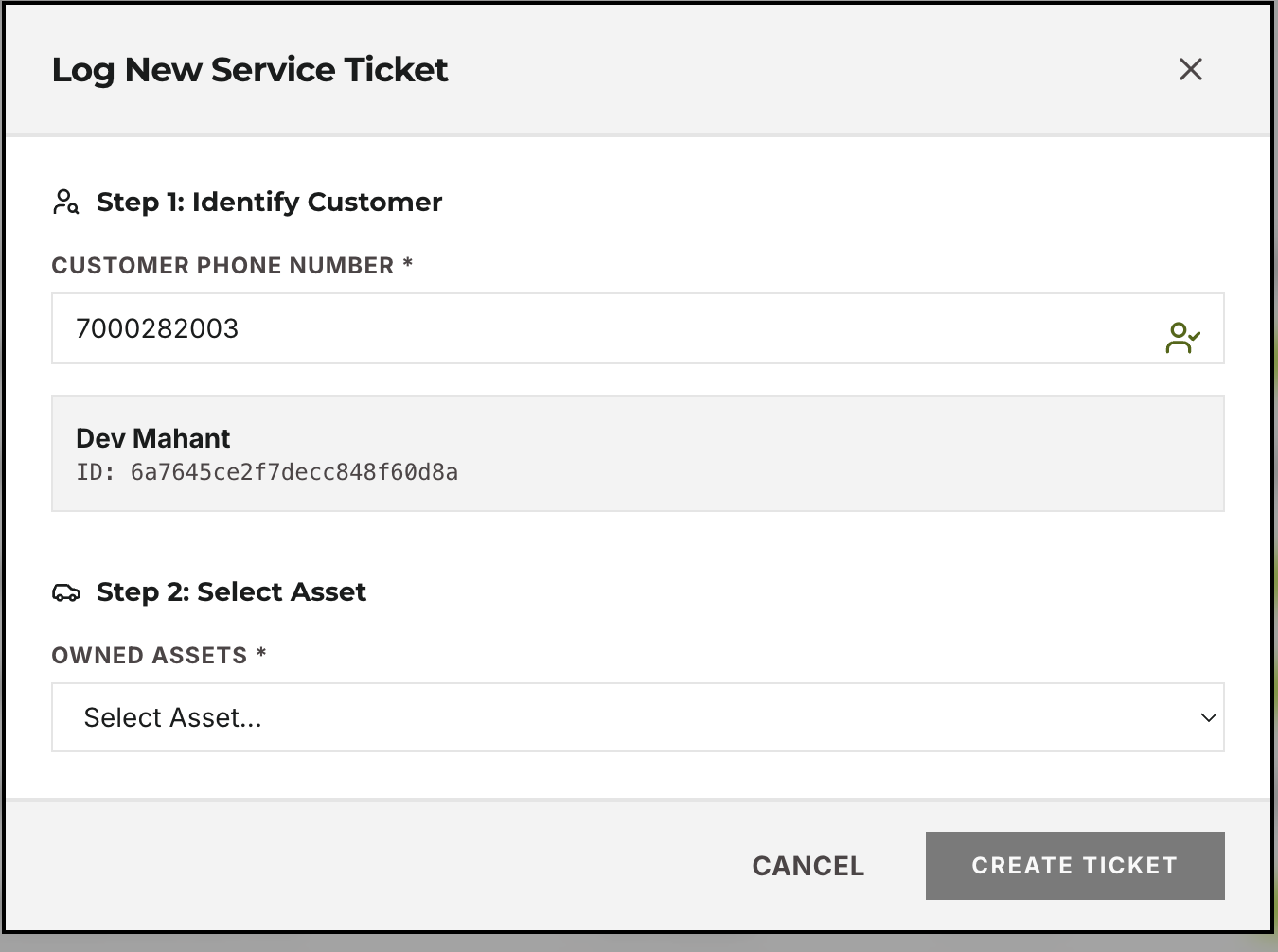 4.4-A — New service ticket wizard